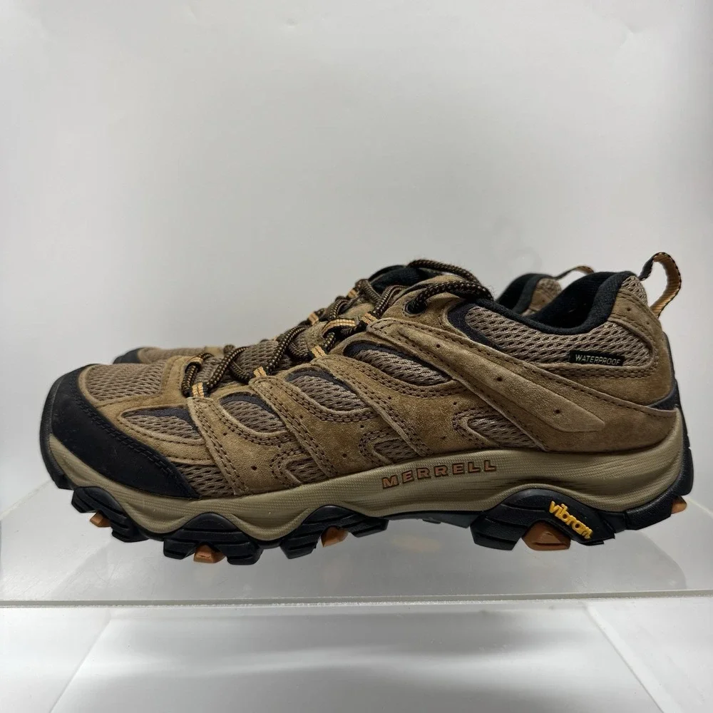 Merrell Moab Waterproof Low Hiking Shoes Brown JI35617 Men's Size 9.5
